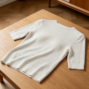 Merino Silk Short Sleeve Pullover