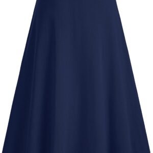 Girls Skirts Kids A-Line Long Skirts Solid Uniform Skirts for Teen Girls