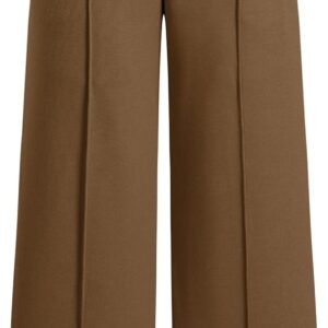 Wide Leg Pants Women Straight Elastic High Waisted Work Slacks Business Casual Pleated Dress Pants Trousers
