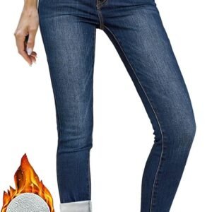 High Waist Stretch Warm Fleece Lined Jeggings