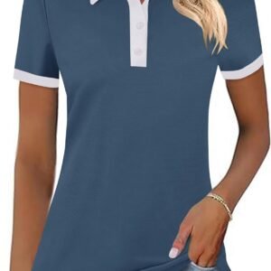 Short Sleeve Collared Moisture Wicking Golf Polo