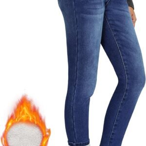 Skinny High Waist Fleece Lined Thermal Jean Jeggings