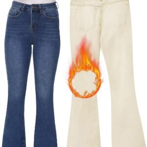 Black High Waist Stretch Bell Bottom Flare Jeans